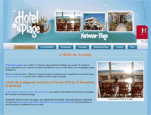 Tablet Screenshot of hoteldelaplage11.fr